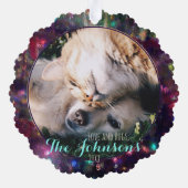 Carte Décorative Noël Furie Modèle photo de Noël (Verso)