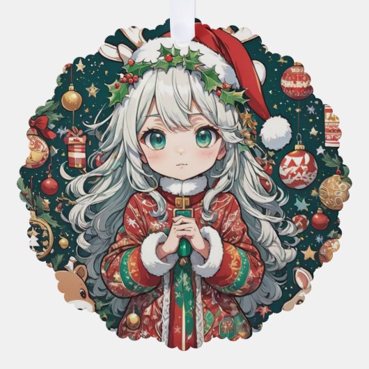 Carte Décorative Noël mignon de l'année (Recto)