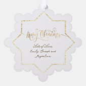 Carte Décorative noël nouveau cadre de fausse feuille bébé (Verso)