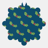 Carte Décorative Noël personnalisé Holly & Berries (Verso)