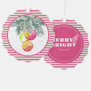 Carte Décorative Noël rose unique et coloré