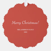 Carte Décorative Noël rustique Pays Souhaite Joli Cochon (Verso)