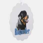 Carte Décorative Nom Rottweiler (Droite)