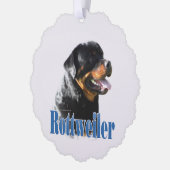 Carte Décorative Nom Rottweiler (Gauche)
