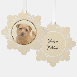 Carte Décorative Norfolk Terrier Peinture - Art Chien original