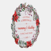 Carte Décorative Notre premier Noël en tant que maman & papa Rustic (Droite)