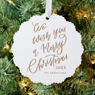 Carte Décorative Nous vous souhaitons une joyeuse lettre de Noël Ph