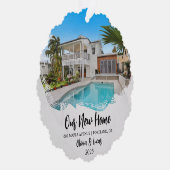 Carte Décorative Nouveau Accueil Grunge Photo Open House Ménage (Droite)