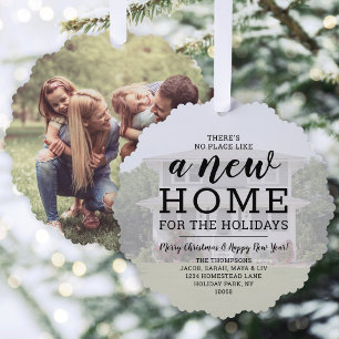 Carte Décorative Nouvelle maison Holiday Adresse Changer 2 Photo No