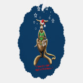 Carte Décorative Nuit Kangaroos avant Noël (Droite)