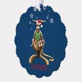 Carte Décorative Nuit Kangaroos avant Noël (Gauche)