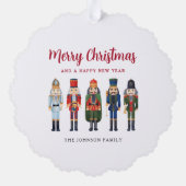 Carte Décorative Nutcracker mignon Joyeux Noël (Verso)