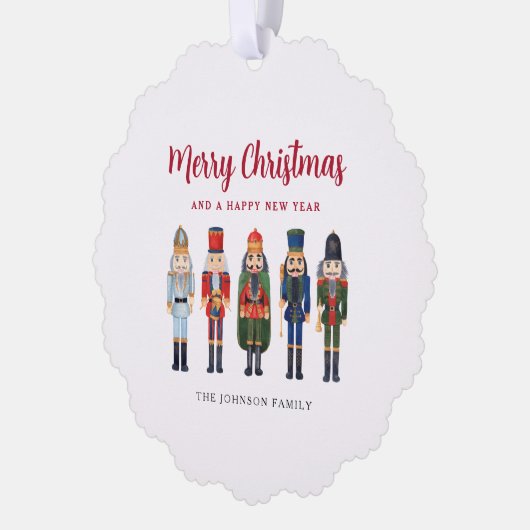 Carte Décorative Nutcracker mignon Joyeux Noël (Gauche)
