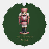 Carte Décorative Nutcracker rose vert simple (Recto)