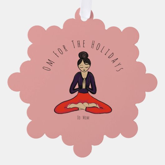 Carte Décorative Om For The Holidays Ornament Card (Recto)