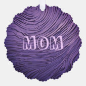 Carte Décorative Opulent Satin Violet Et Rose Maman 60e anniversair (Recto)