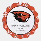 Carte Décorative Oregon State Beavers | Tête de castor (Recto)