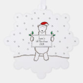 Carte Décorative Ours polaire (Recto)