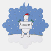 Carte Décorative Ours polaire (Recto)