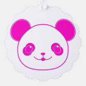 Carte Décorative Ours rose Kawaii Panda (Verso)