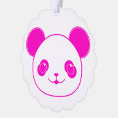 Carte Décorative Ours rose Kawaii Panda (Gauche)