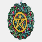 Carte Décorative Pagan Yule Pentagram (Gauche)