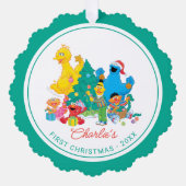 Carte Décorative Pal de rue Sésame | Ma première photo de Noël (Recto)