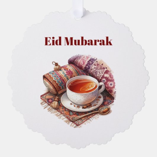 Carte Décorative Paper Ornament Card-Scalloped Paper Ornaments (Recto)