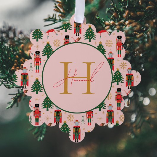 Carte Décorative Papier d'enveloppement de Noël rose pâle