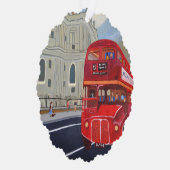Carte Décorative Papier London Bus (Droite)