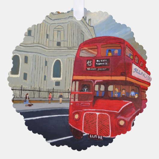 Carte Décorative Papier London Bus (Recto)