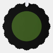 Carte Décorative Papier ornemental vert étincelant (Verso)