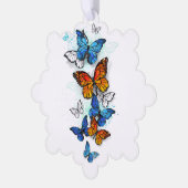 Carte Décorative Papillons volants Morpho et Monarch (Gauche)