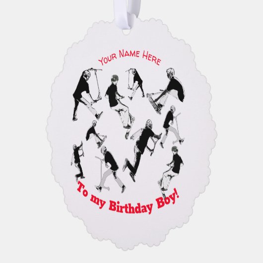 Carte Décorative Patinons ! - Stunt Scooter Fun (Gauche)