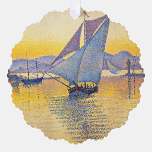 Carte Décorative Paul Signac - Le Port au coucher du soleil, Opus 2