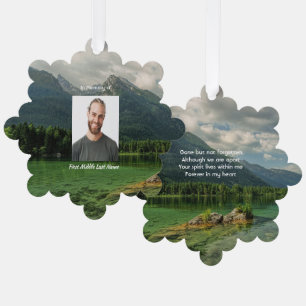Carte Décorative Paysage de lac de montagne souvenir commémoratif