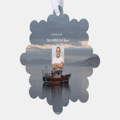 Carte Décorative Pêcheur de bateau de pêche Memorial Keepsaké (Gauche)