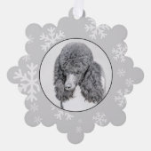 Carte Décorative Peinture à paille noire standard - Art du chien (Recto)