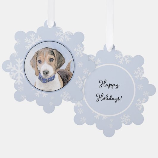 Carte Décorative Peinture beagle - Cute Original Chien Art (Recto/Verso)