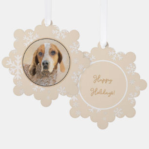 Carte Décorative Peinture de Coonhound anglo-américain - Art canin