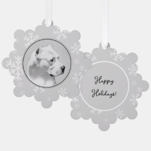 Carte Décorative Peinture de Dogo Argentino - Art Canin Original