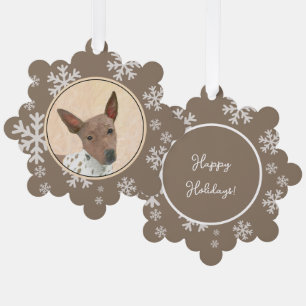 Carte Décorative Peinture de Terrier Américain sans Poil - Art Cani