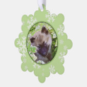 Carte Décorative Peinture originale d'un chiot Keeshond dans le jar (Gauche)