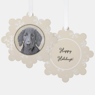 Carte Décorative Peinture Retriever à revêtement plat - Art Chien o