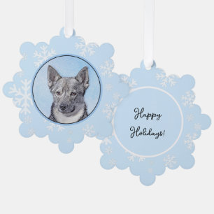 Carte Décorative Peinture Suédoise Vallhund - Cute Original Chien A