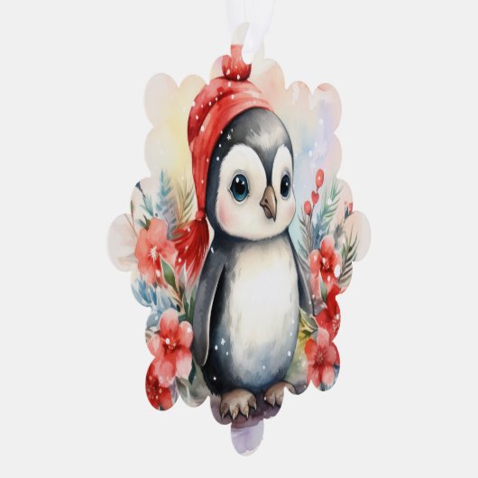 Carte Décorative Penguin Ajouter des noms joli Noël (Droite)