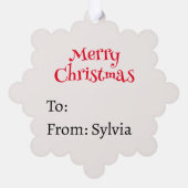 Carte Décorative Penguin Ajouter des noms joli Noël (Verso)