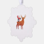 Carte Décorative Penguin de Noël et Elk (Gauche)
