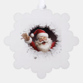 Carte Décorative père Noël 3D (Verso)