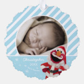 Carte Décorative Père Noël Elmo | Ajouter Votre Nom (Verso)